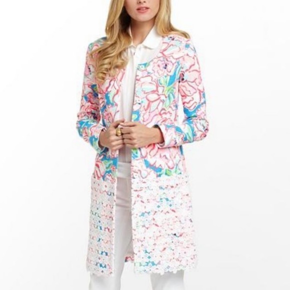 Lilly Pulitzer Jackets & Blazers - Lilly Pulitzer XS Eddison Coat Lucky Charm